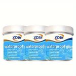 Vandeniui atsparūs sandarinimo klijai YZAN, 3 vnt. po 450g, 3 kibirai 450 g klijų