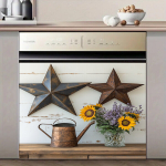 Dekoratyvinės metalinės žvaigždės sienų dekorui, 2 vnt., 58,42*43,18cm