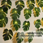 Monstera lapų LED girlianda, 3 m / 9,84 pėdos