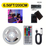 LED &scaron;viesos juosta su pultu, 6,56 pėdų / 78,74 colio / 2M