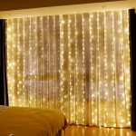 LED pasakų užuolaidų &scaron;viestuvas, &Scaron;iltai balta