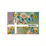 Dirbtinio ka&scaron;myro drugelių kilimas, 55 * 79 colių / 140 * 200 cm