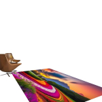 Vaivoryk&scaron;tinis gėlių dekoratyvinis kilimas, 55 * 79 colių / 140 * 200 cm