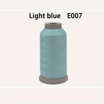 &Scaron;vytinti siuvinėjimo siūlai ma&scaron;ininiam siuvimui., E007 light blue 914.4 meter per roll