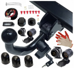 Parktronic Automatinis nuimamas vilkimo kablys su 13 kontaktų moduliu Peugeot 3008 I 1 2009-2016