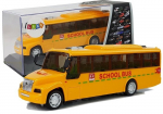 Mokyklinis autobusiukas su garsais ir &scaron;viesom, geltonas