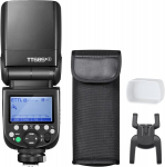 Godox Tt685ii-f E-ttl didelės spartos sinchronizavimas 1/8000s Gn60 2.4g belaidis pagrindinis-pavaldinis i&scaron;orinis blykstės greitis, suderinamas su Canon fotoaparatais su difuzoriumi, filtru (tt685ii-f)