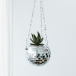 Winkee - Disco Ball gėlių vazonas, skersmuo 10 cm, stilinga interjero dekoracija, pakabinama gėlių vaza, auk&scaron;tos kokybės dekoracija