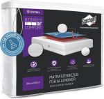 Degrees of Comfort antialerginis čiužinio užvalkalas 90 x 200 cm čiužiniams, neper&scaron;lampamas, apsauga nuo dulkių erkučių ir patalynės blakių su užtrauktuku, patogus medvilninis pavir&scaron;ius, auk&scaron;tis 13&ndash;16 cm