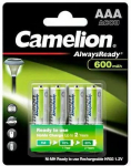 Camelion AlwaysReady AAA R03 600 pakartotinai kraunama baterija, 4 vnt.