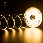 Pautix cob led juosta &scaron;iltai balta 2700 k, 10 m 4800 led dc24 v led juostos &scaron;viestuvas, led juosta cri93+ miegamajam, virtuvei, pasidaryk pats ap&scaron;vietimo projektui (maitinimo &scaron;altinis nepridedamas)