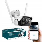 Tp-link Vigi C340-w 4mp Wi-fi lauko Ip kamera su spalvotu vaizdu, Ip66, Microsd