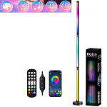 Auk&scaron;ta led rgb pastatoma kampinė grindų lempa naktinė lemputė 120cm + pultelis