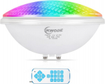 Kwode led baseino ap&scaron;vietimas par56, 36 w rgb baseino ap&scaron;vietimas su 2/4/6h laikmačiu, ip68 vandeniui atspari baseino lempa, povandeninis prožektorius, baseino priekinis žibintas, valdymas jungikliu su nuotoliniu valdymu