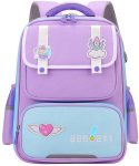 Vienaragio mokyklinė kuprinė violetinė 16L - Leantoys