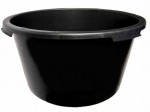 Apvali statybinė vonia Stella, 45 l, juoda