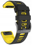 Juodai geltona apyrankė Garmin Fenix 6x Solar (tech-band)
