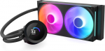 Nzxt kraken plus 240 rgb - aio cpu skystinis au&scaron;intuvas - 240mm radiatorius - f240 rgb core single frame fan - 1.54" square lcd - amd&reg; am5, am4 - intel&reg; lga 1851/1700, 1200/115x - black
