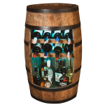 Statinės formos spintelė gėrimams Creative Cooper 3_HW_RGB, 80x50 cm, venge spalva