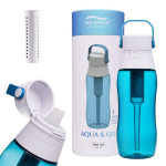 &bdquo;Aqualogis Aqua&Go&ldquo; vandens buteliukas su filtru &ndash; 500 ml, vandenyno mėlynumo