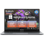 Ne&scaron;iojamas kompiuteris Blackview Acebook 6 Laptop 15.6" FHD+, Intel Twin Lake N150,16 GB RAM 256 GB SSD,Windows 11 Home - QWERT - Pilka