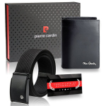 Vyri&scaron;ka odinė piniginė Pierre Cardin, RFID, juoda 623206