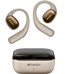 SANSUI W93 ENC belaidės ausinės už ausies, Smėlio spalvos Elonix