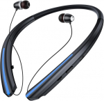 I&scaron;traukiamas kaklo Bluetooth ausinės, IPX5, su mikrofonu, vibracija, triuk&scaron;mo slopinimas
