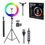 Telefono laikiklis Telefono stovas laikiklis su RGB žiedo formos lempa