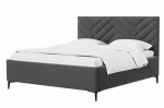 Lova Bambine S-Line 140x200 cm, pakeliamas pagrindas, audinys Cloud 91 pilka