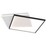 LED lubinis &scaron;viestuvas plafonas 50x50cm baltai-juodas 120W, su pulteliu, reguliuojama spalva ir ry&scaron;kumas