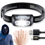 Įkraunamas USB LED priekinis žibintas LIVMAN B1 su judesio jutikliu ir 4 ap&scaron;vietimo režimais, 150 liumenų