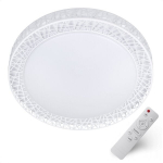 LED lubinis &scaron;viestuvas (plafon), apvalus, baltas 48 cm su pulteliu, 2x50W