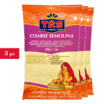 Manų kruopos Coarse Semolina TRS, 3x500g