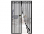 Kiaitre magnetinis tinklelis nuo vabzdžių durims 220 &times; 100 cm, juodas