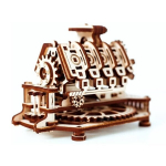 Medinis 3D Wooden city konstruktorius V8 variklis, 200 detalių