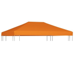 Vir&scaron;utinis pavėsinės uždangalas, 4x3 m, oranžinis