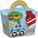 10957 LEGO&reg; DUPLO Ugniagesių sraigtasparnis ir policijos automobilis