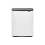 Brabantia &scaron;iuk&scaron;liadėžė Bo Touch Bin, 60 l, balta