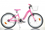 Vaiki&scaron;kas dviratis Dino Bikes Barbie 20", rožinis