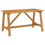 Sodo valgomojo stalas, 140x70x73,5cm, rudas