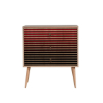 Komoda Kalune Design Dresser 3433, ąžuolo spalvos/raudona