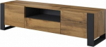 TV staliukas Cama Meble Wood, 180x44x48, rudas/pilkas