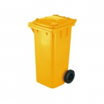 &Scaron;iuk&scaron;lių konteineris 120 l, geltonas