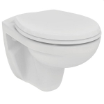 Pakabinamas klozetas Ideal Standard WC EUROVIT Rimless K881001/W303001 su lėtai nusileidžiančiu dangčiu