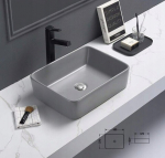 Praustuvas Mexen Catia 48 cm, Grey mat