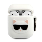 Karl Lagerfeld KLACA2SILCHWH AirPods Silicone Choupette