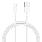 Kabelis Baseus Superior USB Lightning, baltas