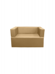Sofa Wood Garden New Bergamo 117 Premium, smėlio spalvos