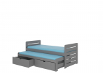 Vaiki&scaron;ka lova ADRK Furniture Tomi 180x80, pilka